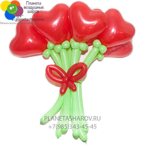 Цветы из воздушных шаров с доставкой по Москве - купить букет цветы из шаров по низким ценам