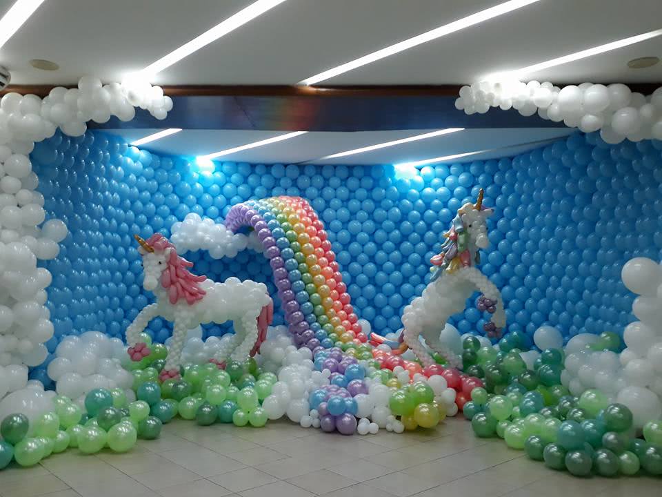 Украшение шарами на День Рождения | Оформление шарами Дня Рождения - украшение шариками зала