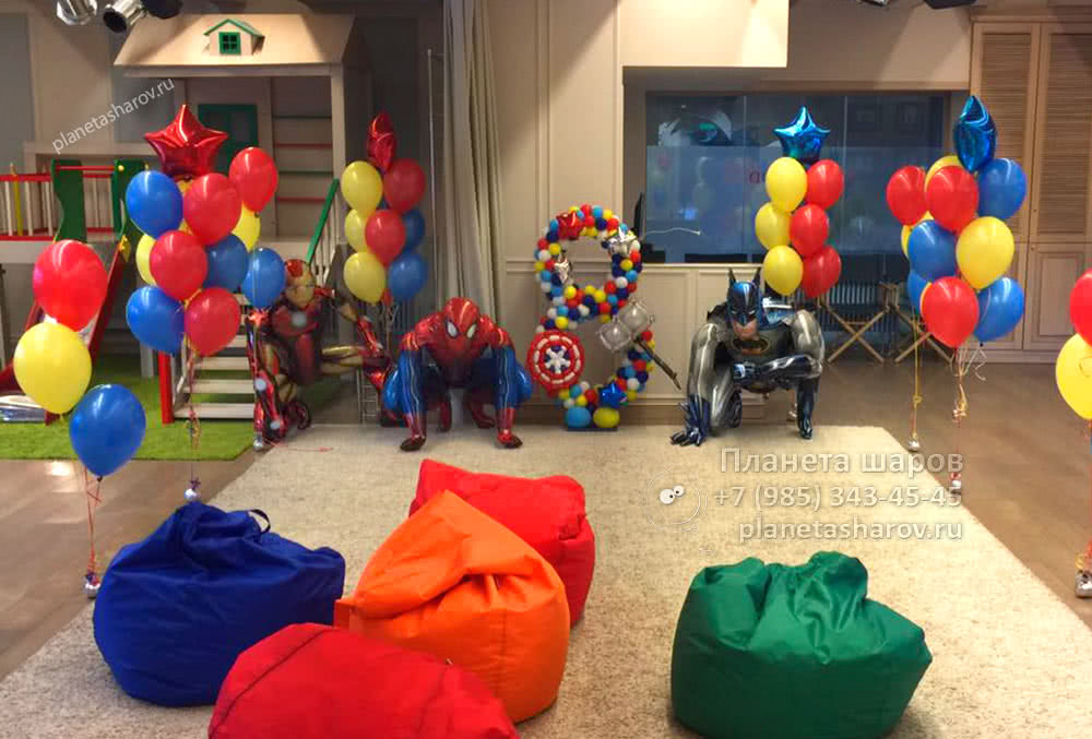 Заказать оформление дня рождения в стиле Микки и Минни Маус воздушными шарами