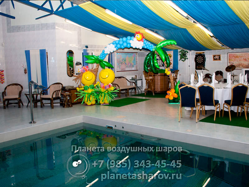 Оформление гавайской вечеринки