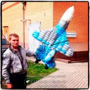 Самолет из воздушных шаров