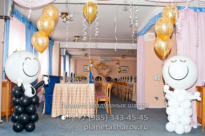 Как можно украсить свадьбу при помощи воздушных шаров (подборка фото примеров)