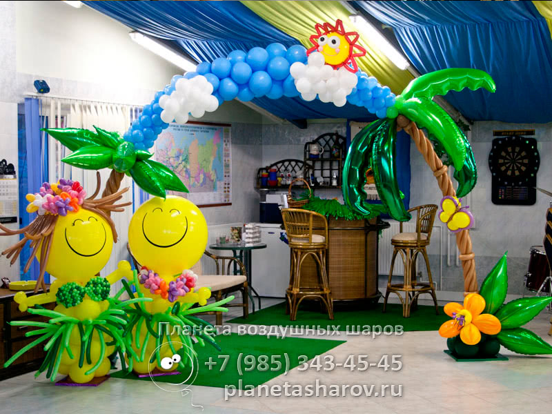 Оформление гавайской вечеринки Оформление гавайской вечеринки