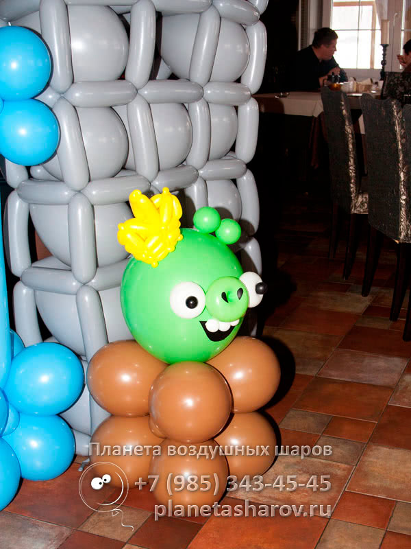 Украшение в стиле Angry Birds