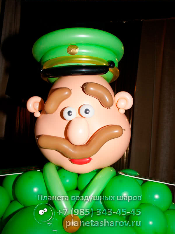 Подарок военному из воздушных шаров