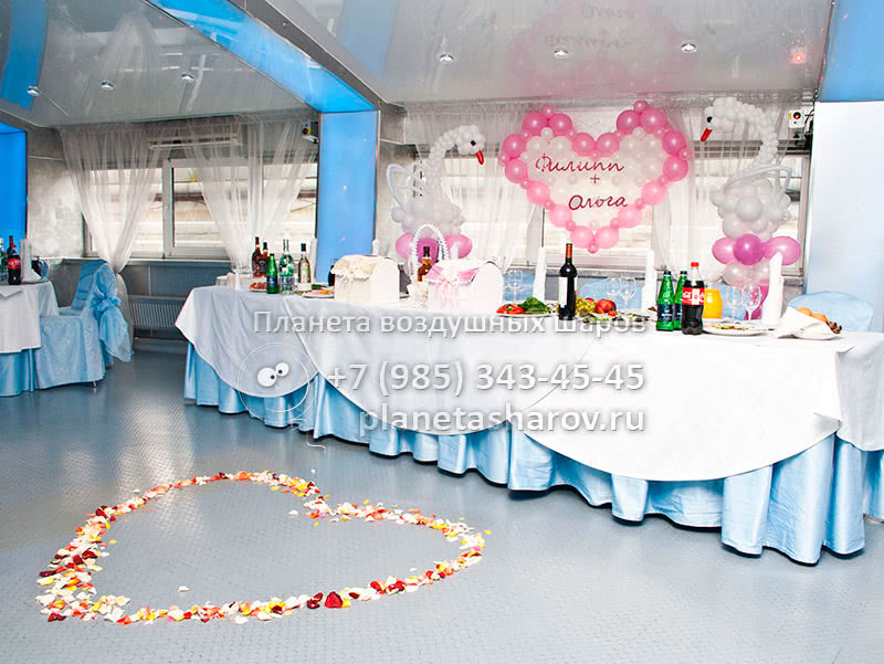 Украшение свадьбы воздушными шарами