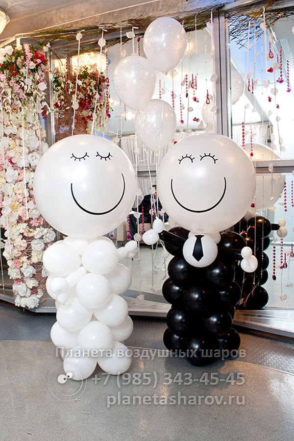 Украшение свадьбы воздушными шарами