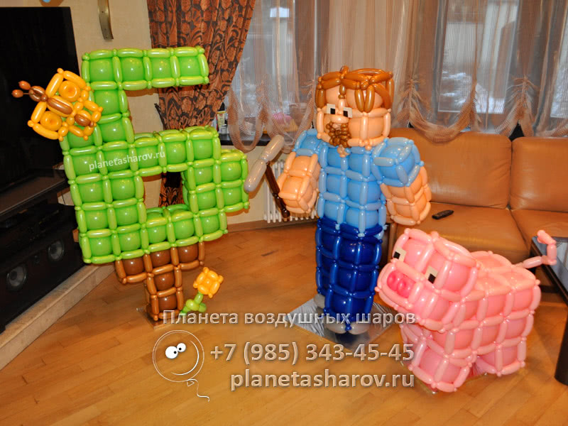 День рождения в стиле Майнкрафт