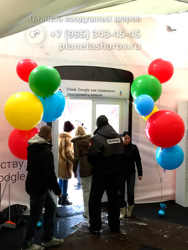Воздушные шары для компании Google от компании "Планета шаров"