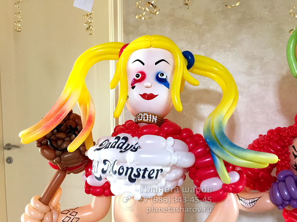 Джокер и Харли из шаров