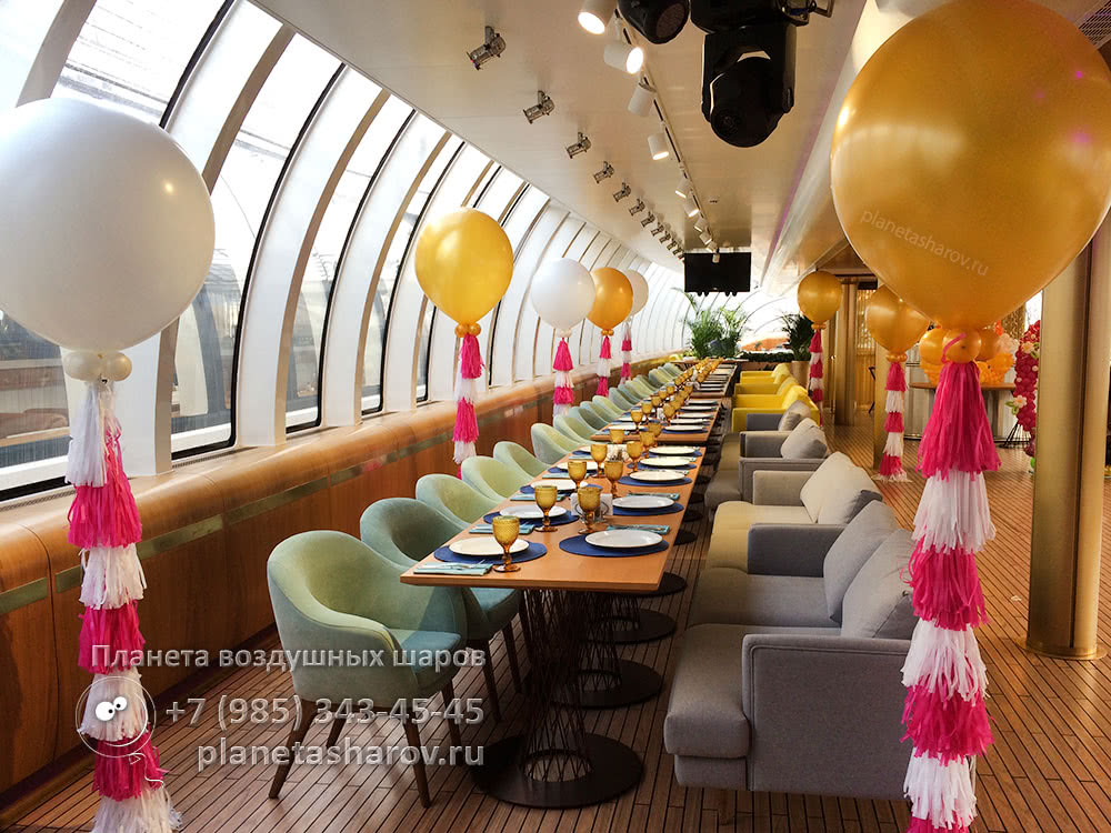 Оформление шарами в стиле Красавица и чудовище