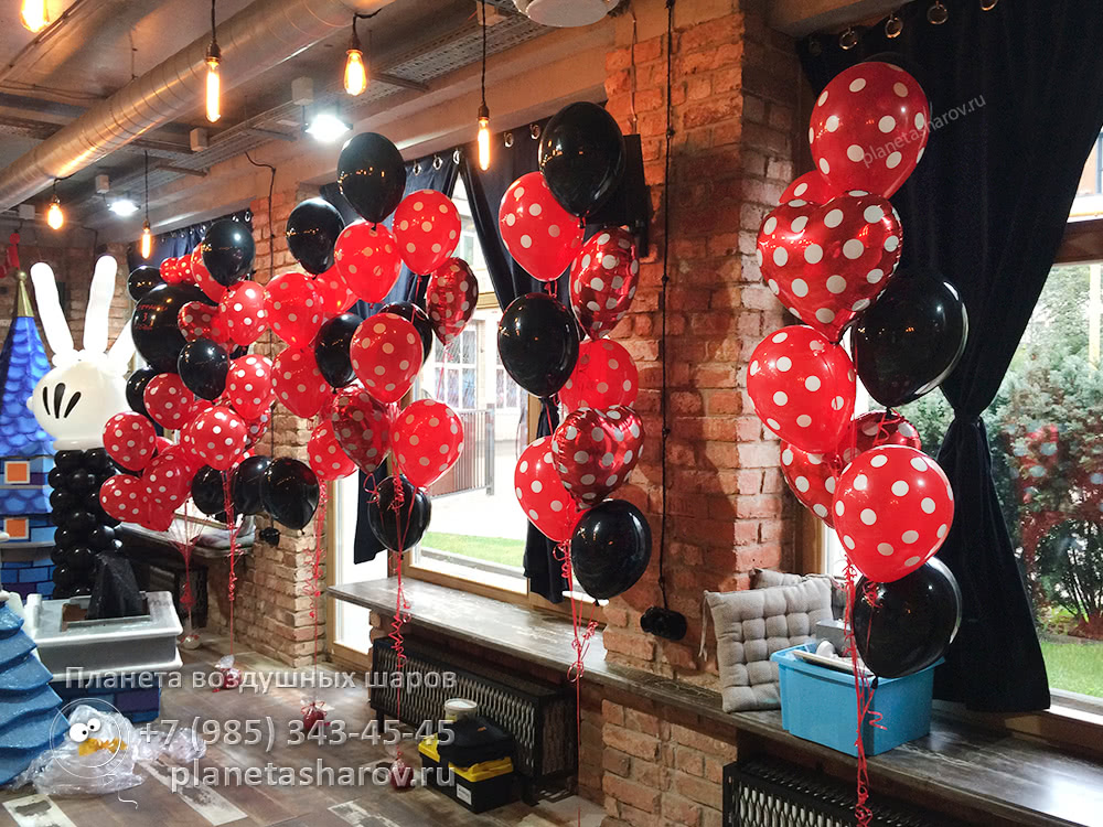 Минни Маус украшение воздушными шарами