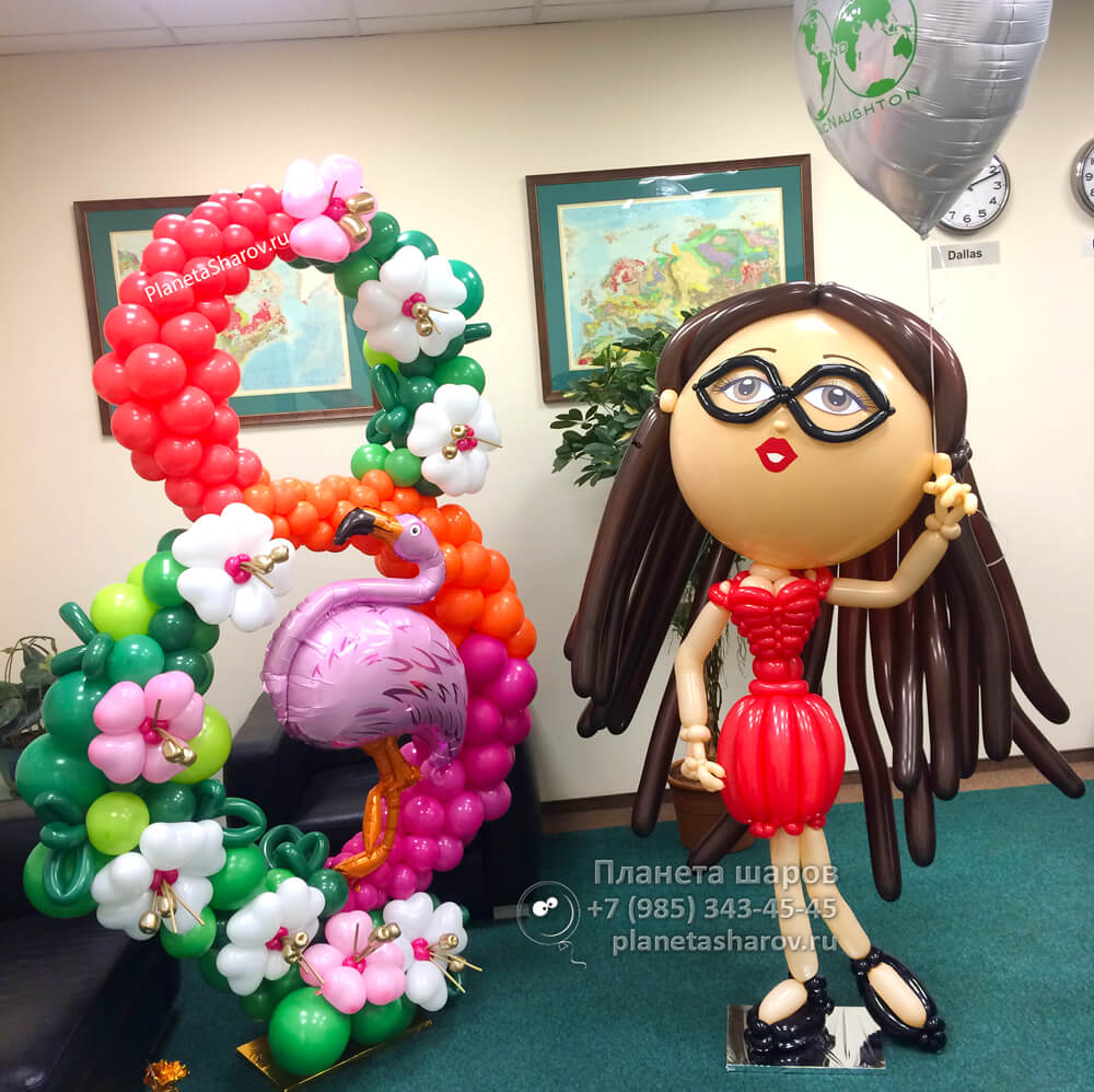 Шары для девушки на 8 марта
