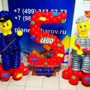 Оформление воздушными шарами на 5 лет