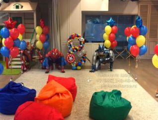 Оформление дня рождения в стиле супергероев