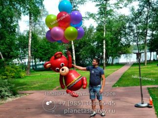 Олимпийский мишка из шаров Олимпийский мишка из шаров