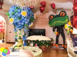 Лягушка из воздушных шаров Лягушка из воздушных шаров