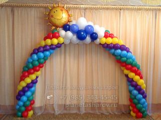 Арка из шаров в детском саду Арка из шаров в детском саду