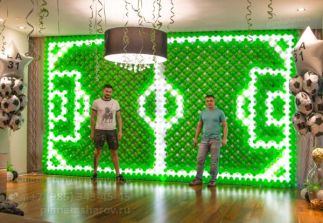 Оформление дня рождения в футбольном стиле Оформление дня рождения в футбольном стиле