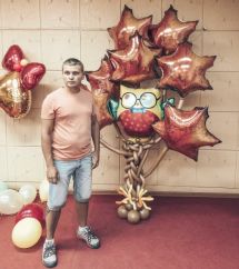 Композиции из шаров на день знаний