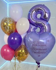 Весенний букет из шаров