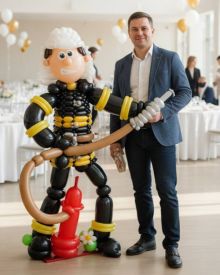 Пожарный из шаров