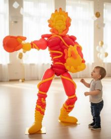 Большой человек огонь