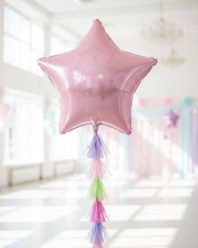 Большая розовая звезда 36"