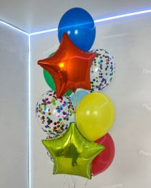 Радужный фонтан шаров
