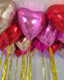 Золото-розовый набор шаров