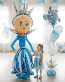 Снежная королева из шаров