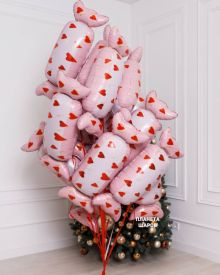 Набор шаров конфет с сердечками