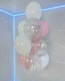 Фонтан серебряно-розовый