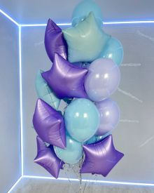 Сиреневый фонтан со звездой