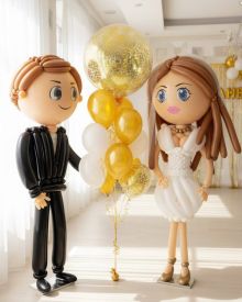 Молодожены из шаров 