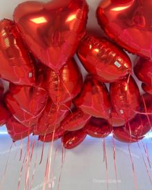 Фольгированные шары сердца