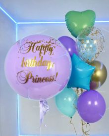 Фонтан сиреневых шаров