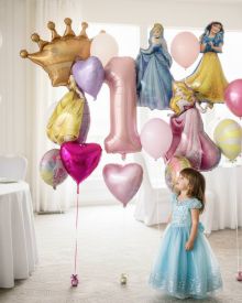 Цифра 1 с Принцессами