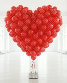 Запуск шаров из сетки в виде сердца