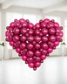 Объемное сердце из шаров
