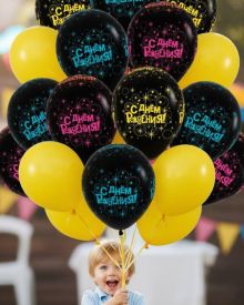 Черно-жёлтые шары с с ДР