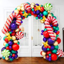 Новогодняя арка из шаров