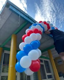 Гирлянда из шаров триколор