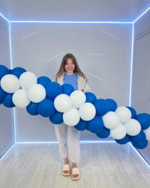 Гирлянда из шаров ромбик