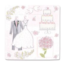 Тарелка Свадьба Romantic 25см квад 8шт/А
