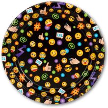 Тарелка Эмоции Смайлик 17см 8шт/A