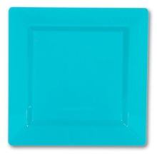 Тарелка пласт Caribbe Blue квад 18см10шт