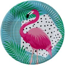 Тарелка бум Фламинго 23см 6шт/G