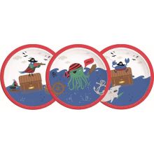 Тарелка Пират в море 23см 8шт/Р
