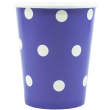Стакан Горошек фиолетовый 250мл 6шт/G